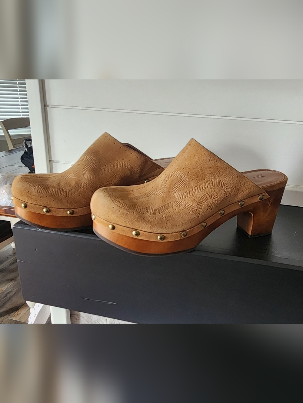 FRYE Leather Clogs